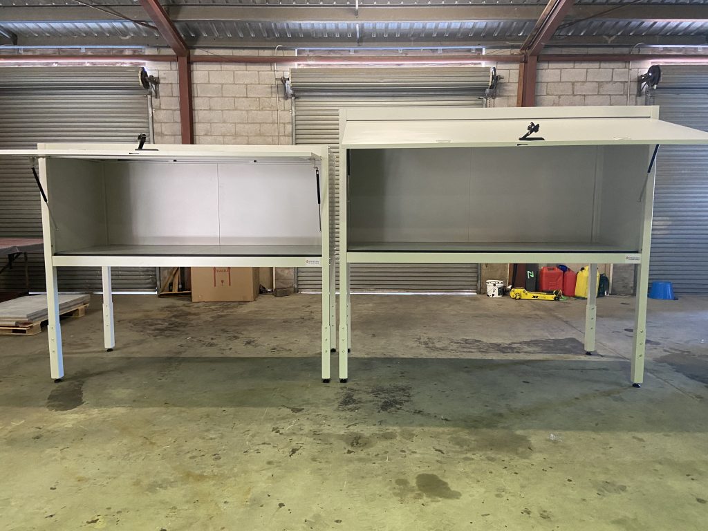  Over bonnet storage cabinet  size comparison